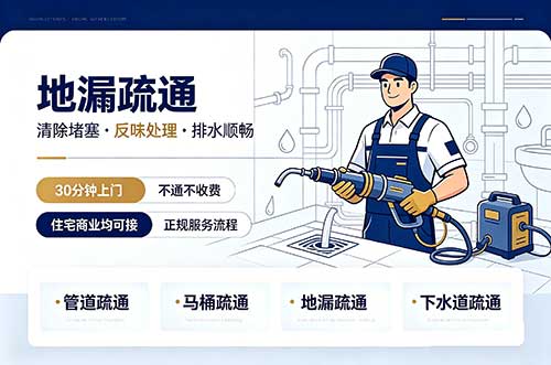 胶州地漏疏通